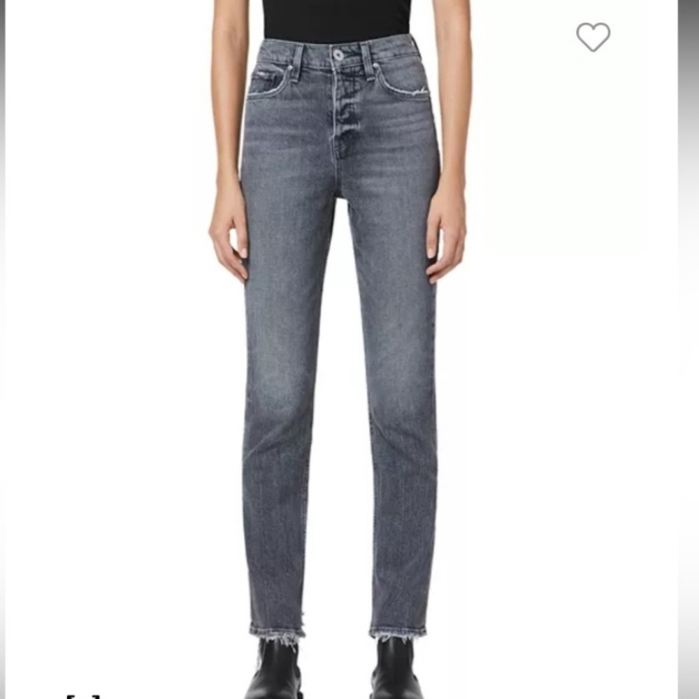 NWT Hudson Holly High Rise Straight LegJeans in Foggy Night
